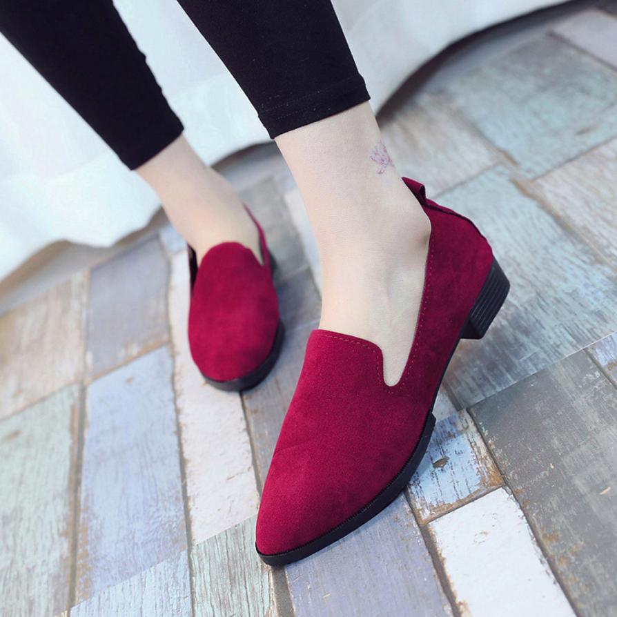 Suede Slip on Boat Comfortable Ballet Loafers - Easy Pickins Store