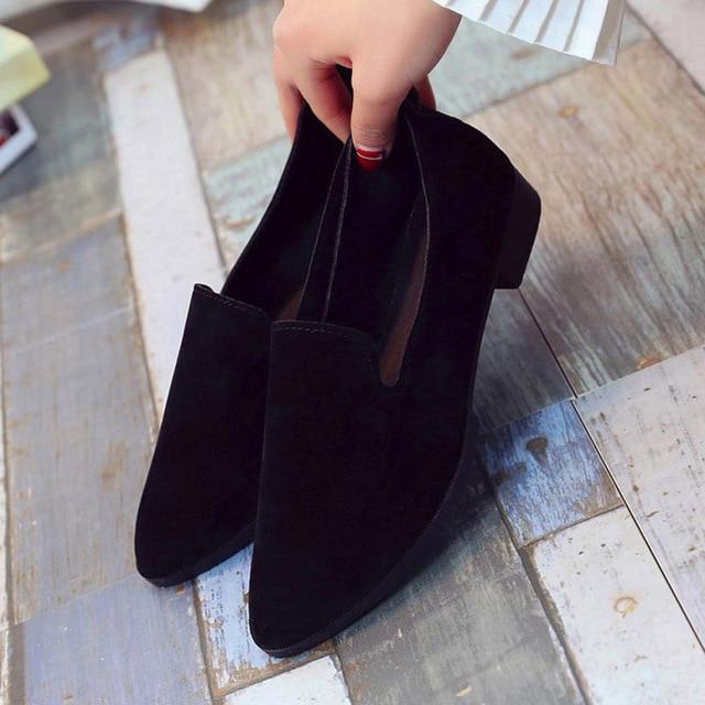 Suede Slip on Boat Comfortable Ballet Loafers - Easy Pickins Store
