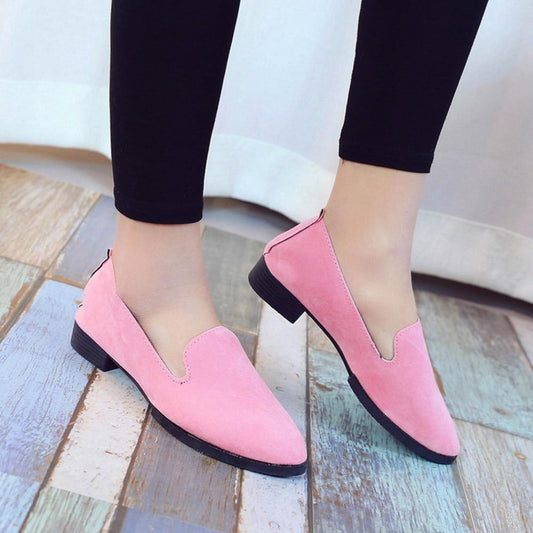 Suede Slip on Boat Comfortable Ballet Loafers - Easy Pickins Store