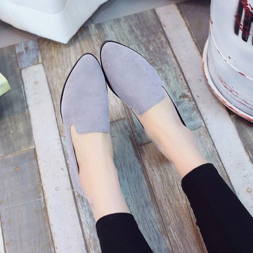 Suede Slip on Boat Comfortable Ballet Loafers - Easy Pickins Store