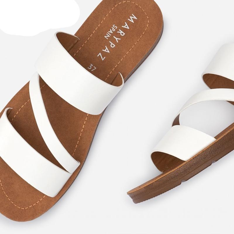 Summer Rome Retro Thick Bottom Open Toe Slip On Slides Brand Design Low Heels Sandals - Easy Pickins Store