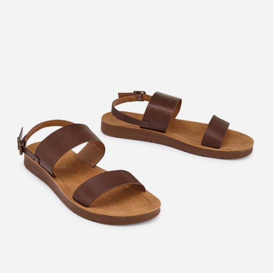 Summer Rome Retro Thick Bottom Open Toe Slip On Slides Brand Design Low Heels Sandals - Easy Pickins Store
