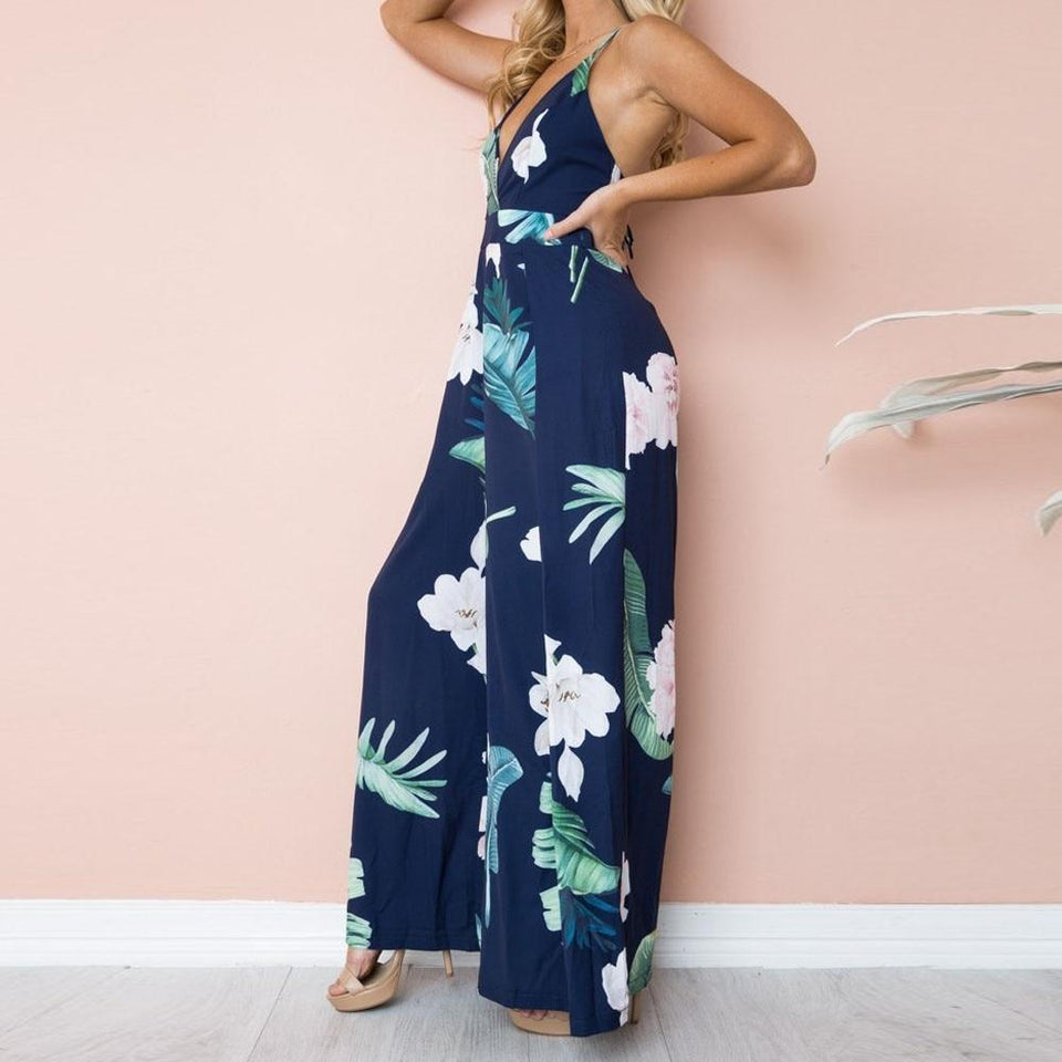 Summer Sleeveless Long Jumpsuit - Easy Pickins Store