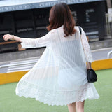 Sun Protection Chiffon Lace Loose Cardigan Blouse - Easy Pickins Store