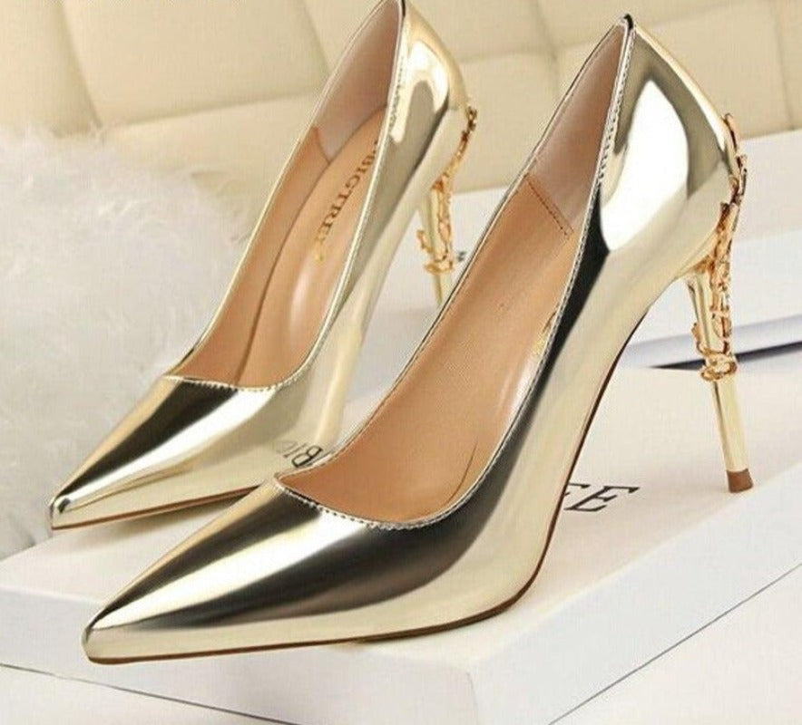 Super High Heels Pumps Leather - Easy Pickins Store