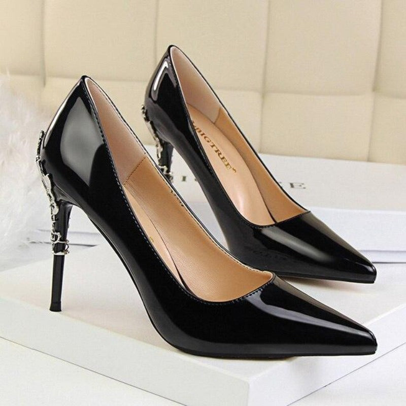 Super High Heels Pumps Leather - Easy Pickins Store