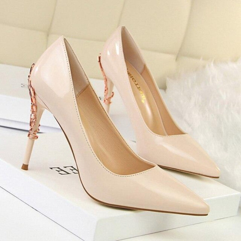Super High Heels Pumps Leather - Easy Pickins Store