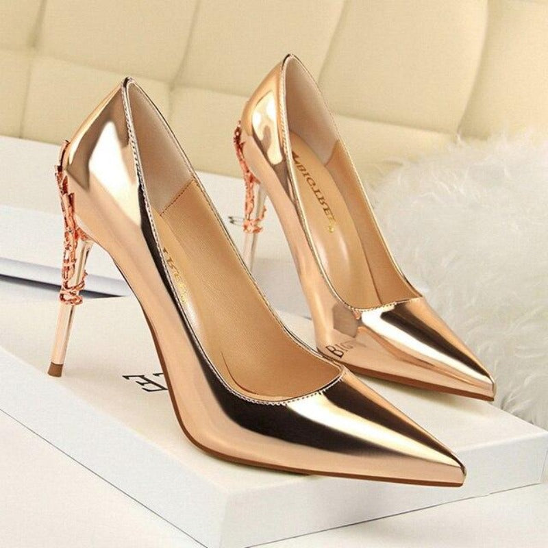 Super High Heels Pumps Leather - Easy Pickins Store