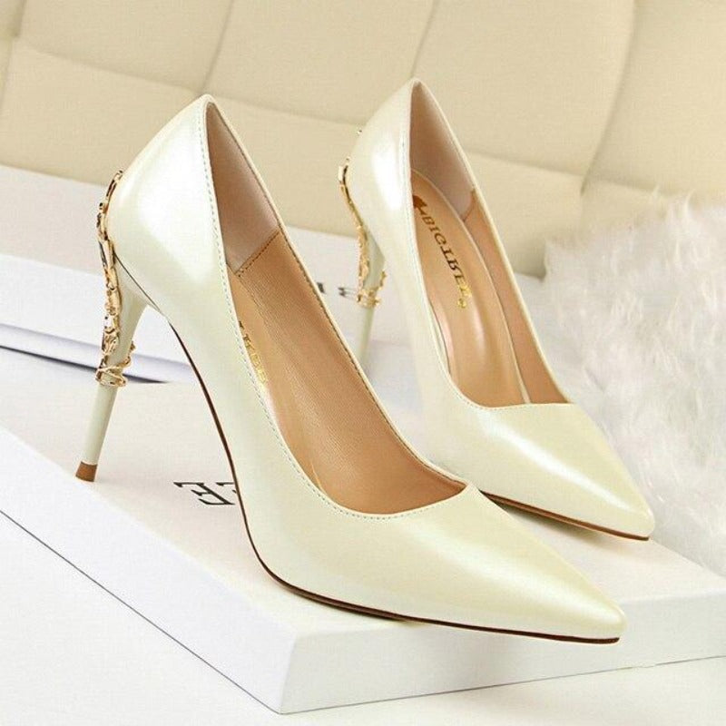 Super High Heels Pumps Leather - Easy Pickins Store