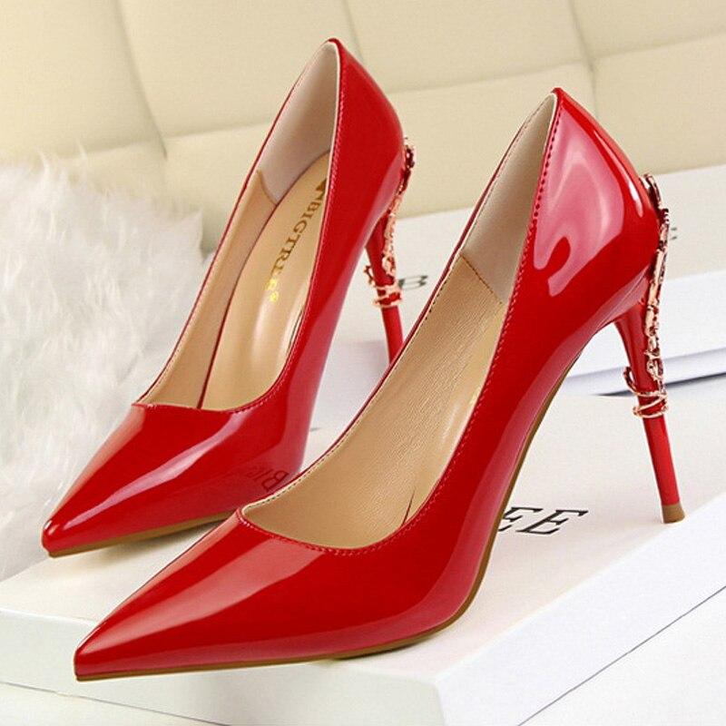 Super High Heels Pumps Leather - Easy Pickins Store