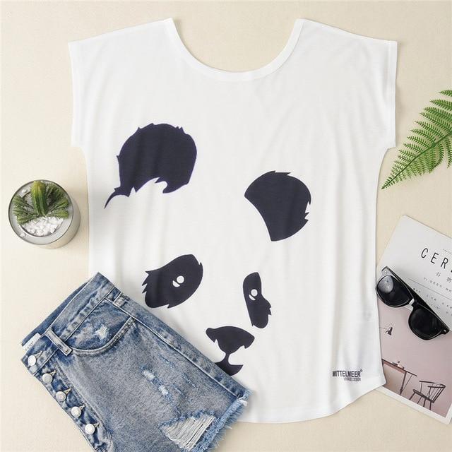 T shirt Cat Dog Print Short Sleeve - Easy Pickins Store