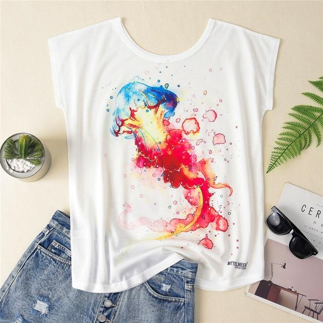 T shirt Cat Dog Print Short Sleeve - Easy Pickins Store