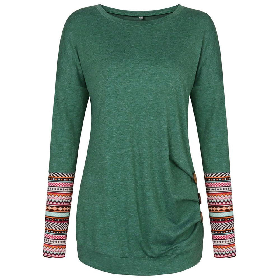 T-shirt Fashion O Neck Long Sleeves - Easy Pickins Store