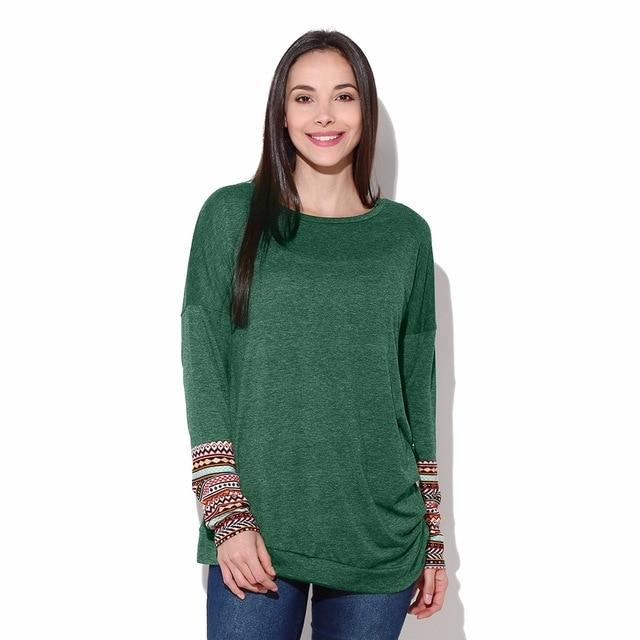 T-shirt Fashion O Neck Long Sleeves - Easy Pickins Store