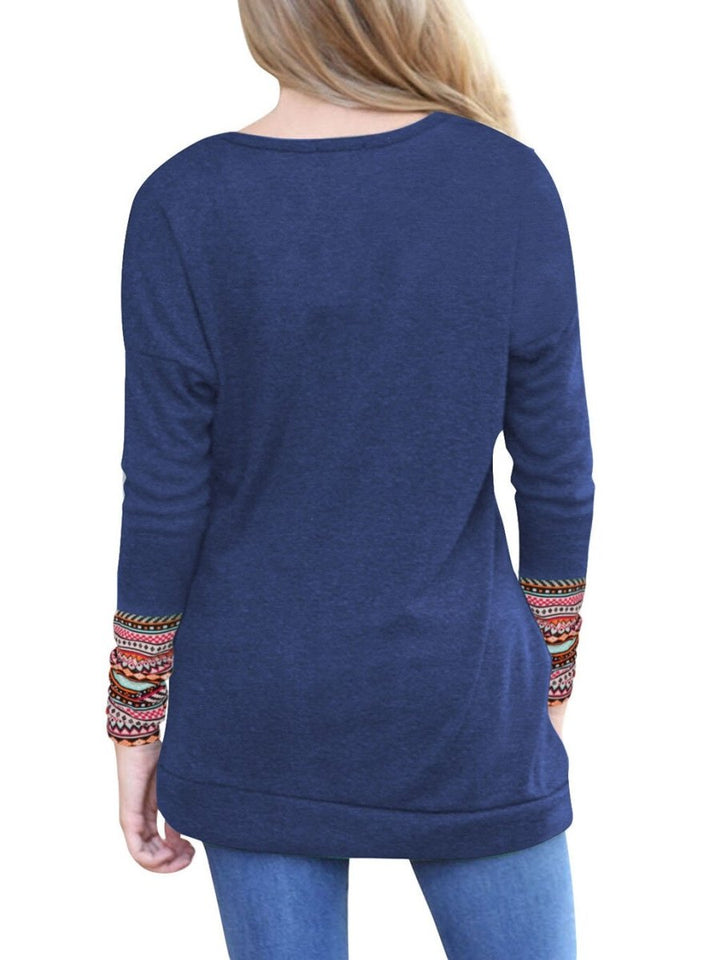 T-shirt Fashion O Neck Long Sleeves - Easy Pickins Store