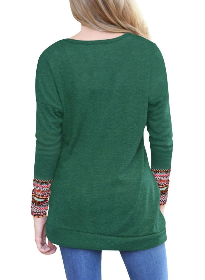 T-shirt Fashion O Neck Long Sleeves - Easy Pickins Store