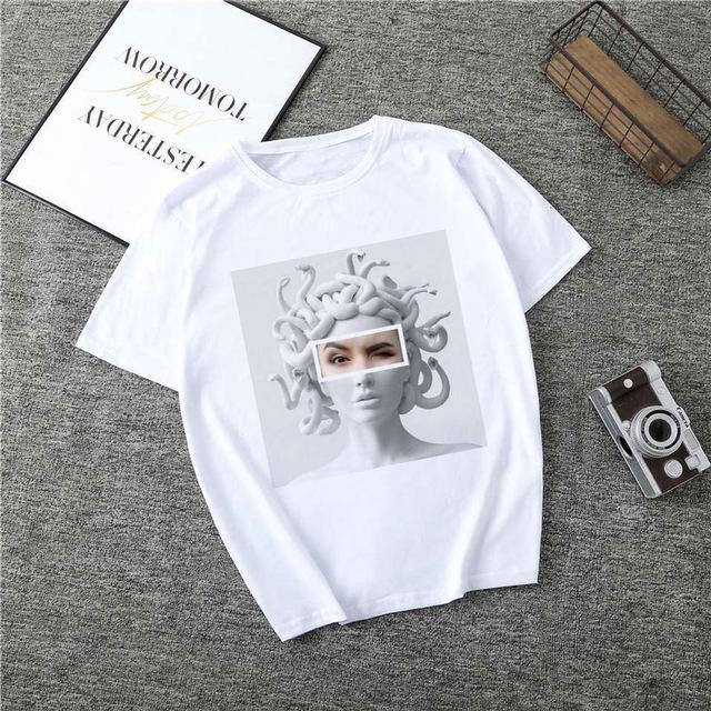 T Shirt Medusa Print Vogue - Easy Pickins Store