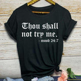 T-shirt Short Sleeve Letter Print - Easy Pickins Store