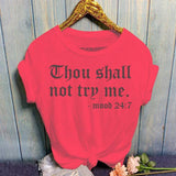 T-shirt Short Sleeve Letter Print - Easy Pickins Store