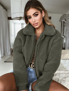 Teddy Bear Faux Fur Coat - Easy Pickins Store