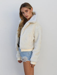 Teddy Bear Faux Fur Coat - Easy Pickins Store