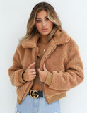Teddy Bear Faux Fur Coat - Easy Pickins Store