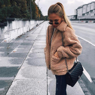 Teddy Fur Coat Jackets - Easy Pickins Store