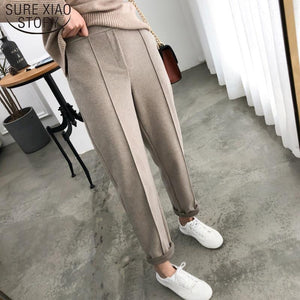 Thicken Pencil Wool Pants OL Style - Easy Pickins Store