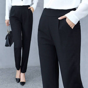 Thin Silk Ankle Length High Waist Flexible Pencil Pants - Easy Pickins Store