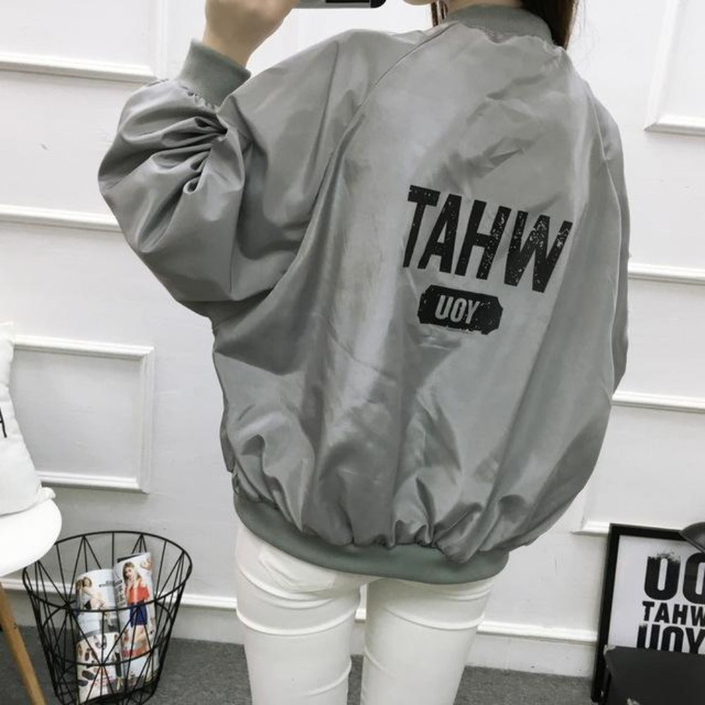 Thin Windbreaker Outwear Bomber Baseball Jacket - Easy Pickins Store