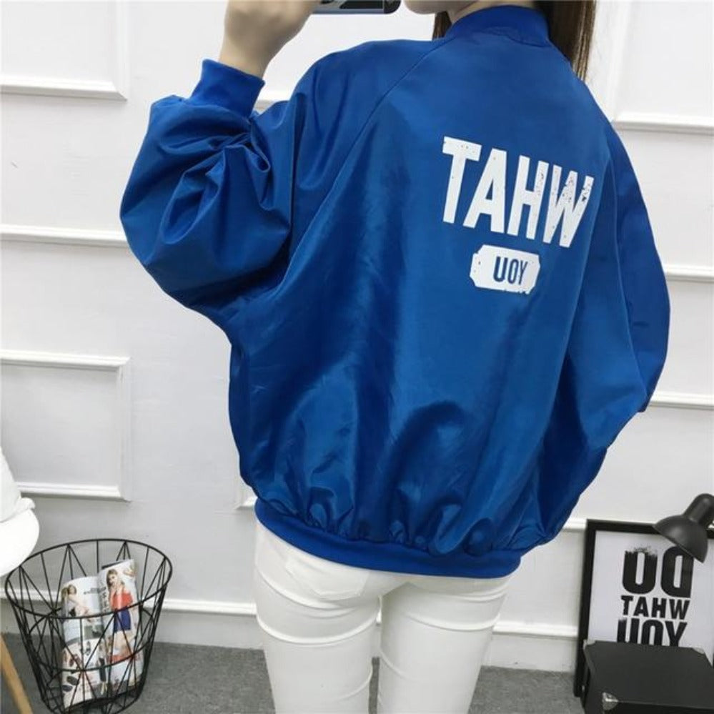 Thin Windbreaker Outwear Bomber Baseball Jacket - Easy Pickins Store