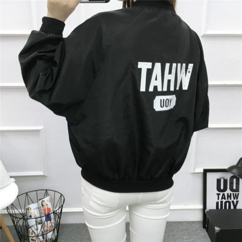 Thin Windbreaker Outwear Bomber Baseball Jacket - Easy Pickins Store