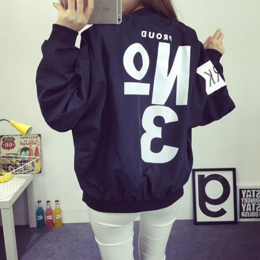 Thin Windbreaker Outwear Bomber Baseball Jacket - Easy Pickins Store