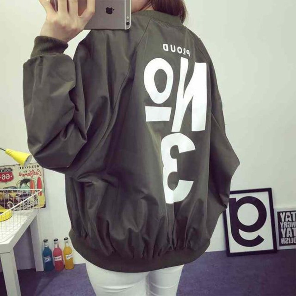 Thin Windbreaker Outwear Bomber Baseball Jacket - Easy Pickins Store