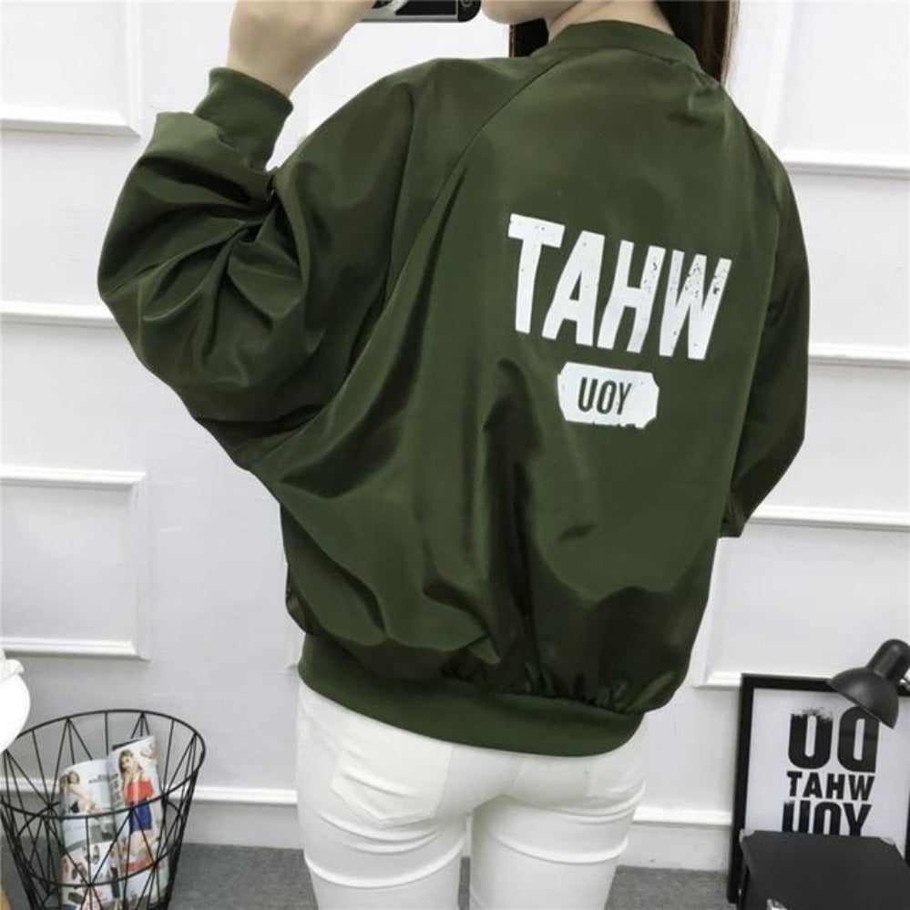 Thin Windbreaker Outwear Bomber Baseball Jacket - Easy Pickins Store