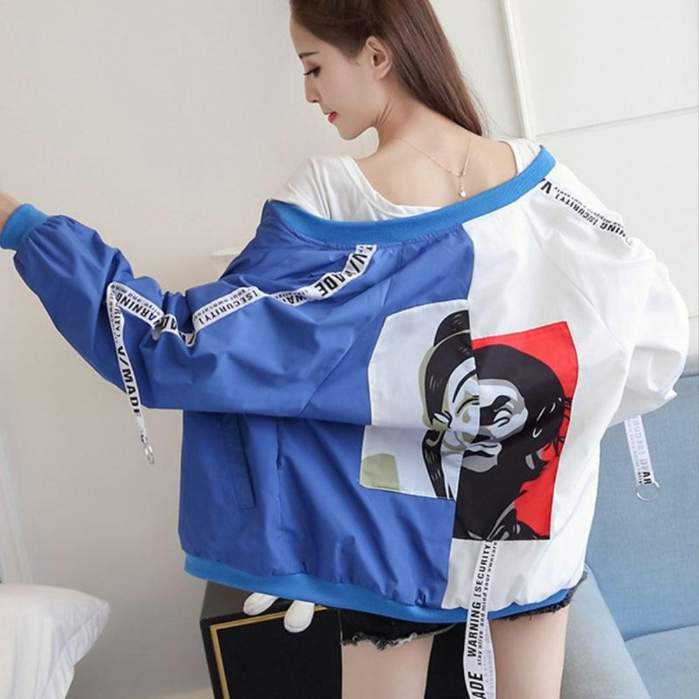 Thin Windbreaker Outwear Bomber Baseball Jacket - Easy Pickins Store
