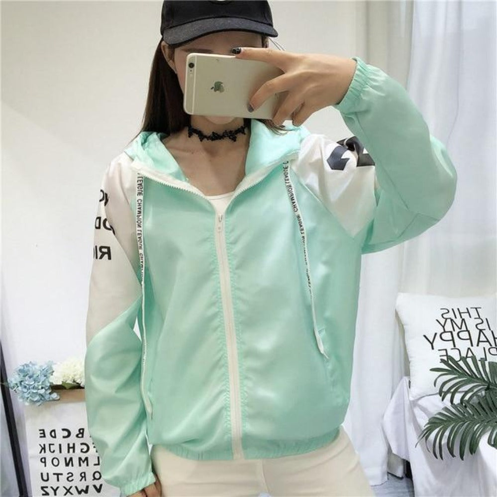 Thin Windbreaker Outwear Bomber Baseball Jacket - Easy Pickins Store