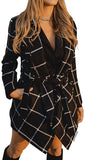 Turn Down Shawl Collar Earth Tone Wool Blend Coat - Easy Pickins Store