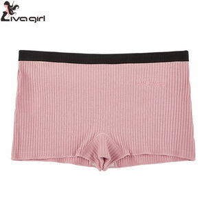 Women Safety Shorts Pants Seamless Thread Mid Waist Panties Anti Emptied Boyshorts Underpants Girls Slimming Underwear 1 - Easy Pickins Store
