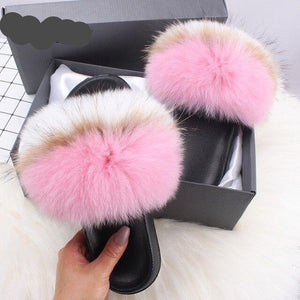 Fur Slides Slippers Flip Flops - Easy Pickins Store