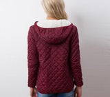 Velvet Hooded Cotton Jacket - Easy Pickins Store