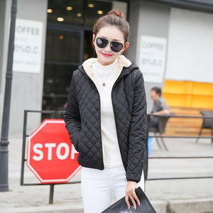 Velvet Hooded Cotton Jacket - Easy Pickins Store