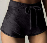 Velvet Slim Sports Shorts Bodycon Elastic Soft - Easy Pickins Store
