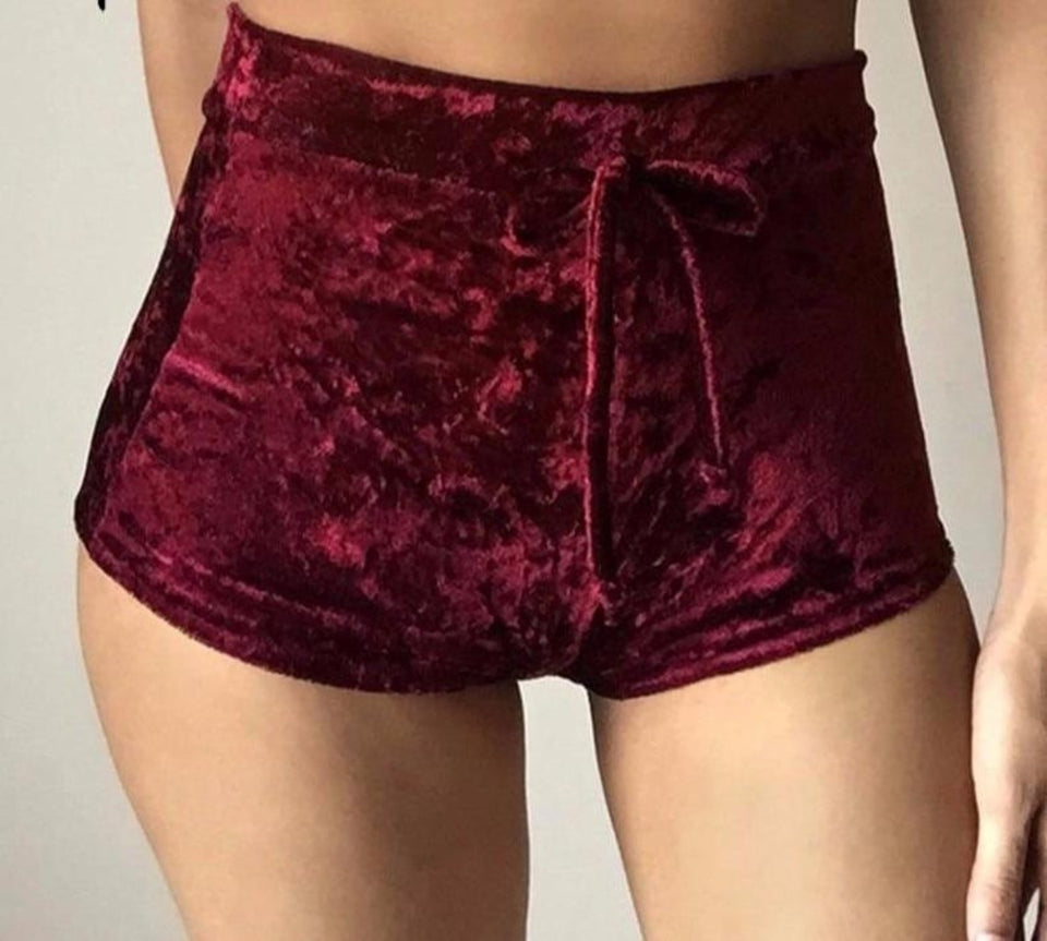 Velvet Slim Sports Shorts Bodycon Elastic Soft - Easy Pickins Store
