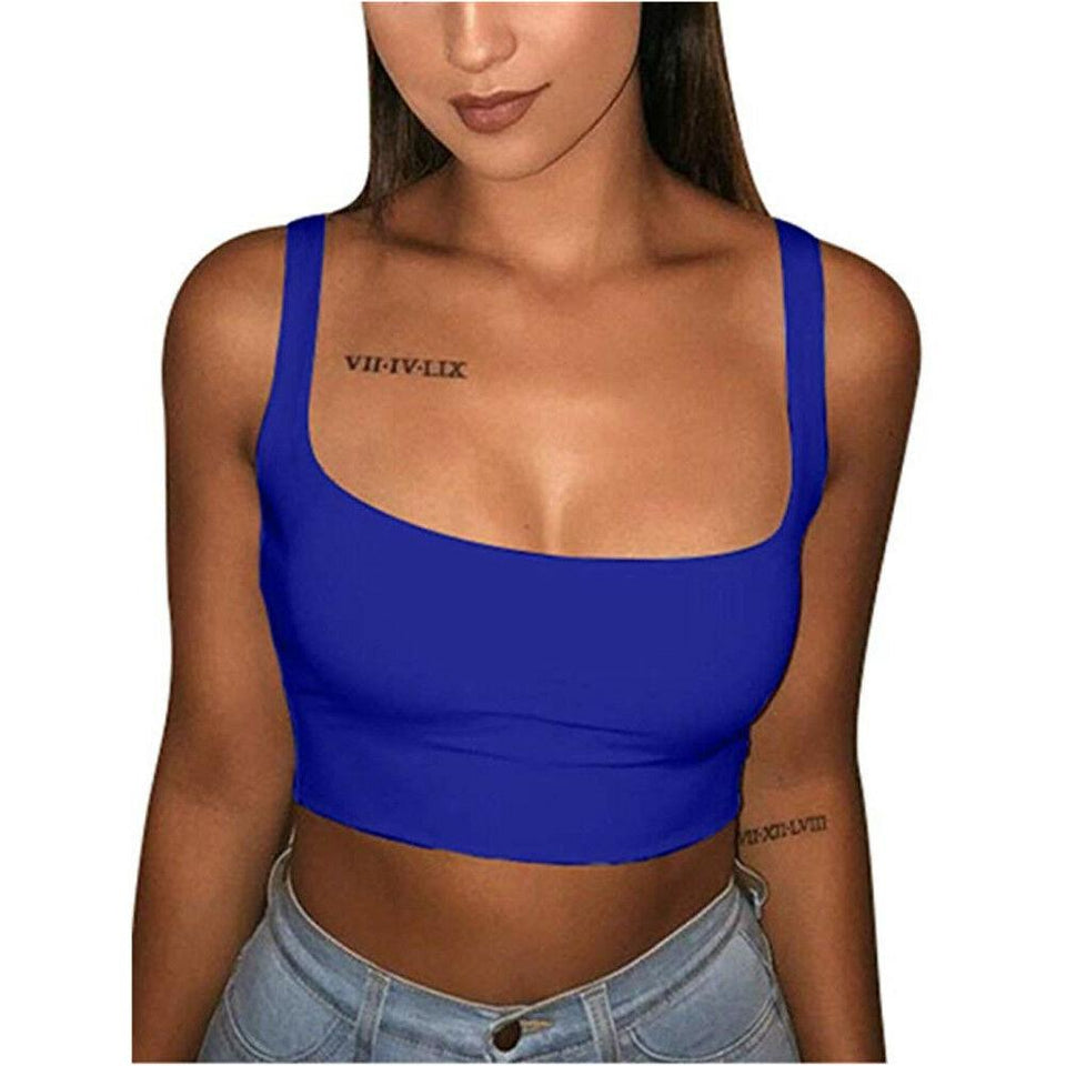 Vest Blouse Sleeveless Crop Top Tank T Shirt - Easy Pickins Store