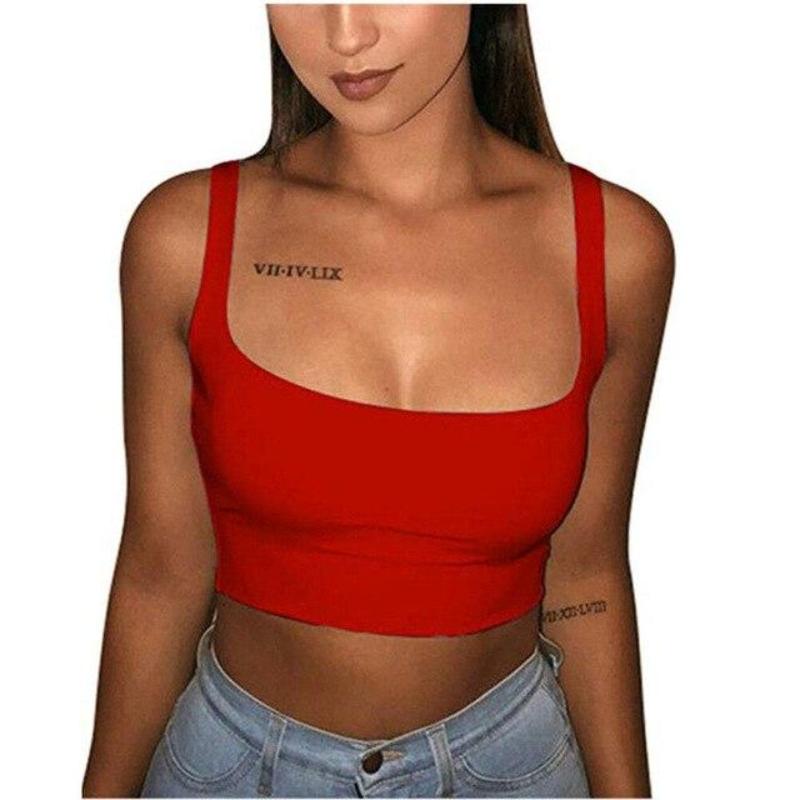 Vest Blouse Sleeveless Crop Top Tank T Shirt - Easy Pickins Store