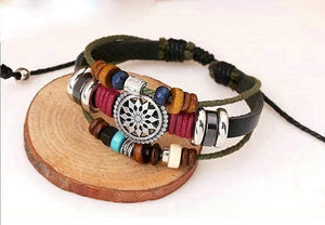 Vintage Bohemia Beaded Bracelet, Multilayer Hand Woven Wristbands, Hemp Cords Wrap Bracelet Jewelry - Easy Pickins Store