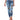 Waist Skinny Jeans Patchwork Irregular Ribbed Holes Pencil Stretch Slim Plus Sizes - Easy Pickins Store