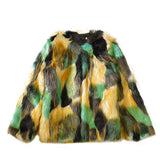 Warm Colorful Faux Fur Chic Jacket Cardigan - Easy Pickins Store