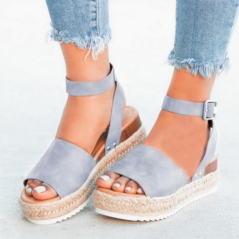 Wedges Flop Middle Heels Sandals - Easy Pickins Store